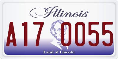 IL license plate A170055