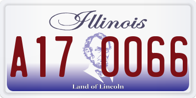 IL license plate A170066