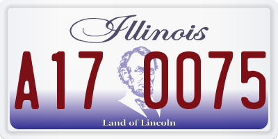 IL license plate A170075