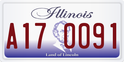 IL license plate A170091