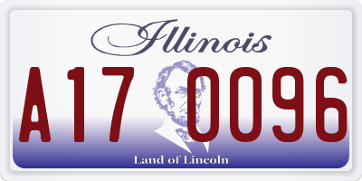 IL license plate A170096