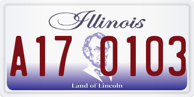 IL license plate A170103