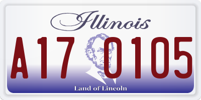 IL license plate A170105
