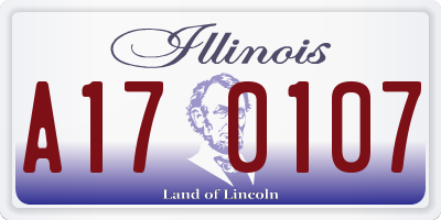 IL license plate A170107
