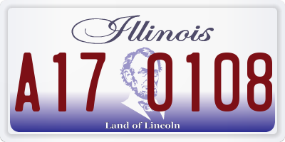 IL license plate A170108