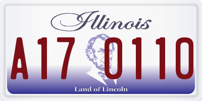 IL license plate A170110
