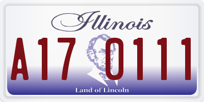 IL license plate A170111