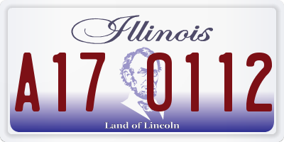 IL license plate A170112