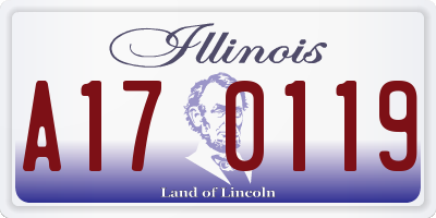 IL license plate A170119