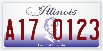 IL license plate A170123