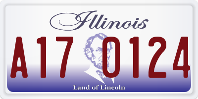 IL license plate A170124