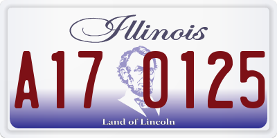 IL license plate A170125