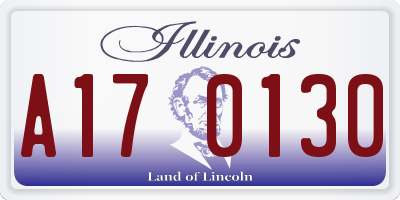 IL license plate A170130