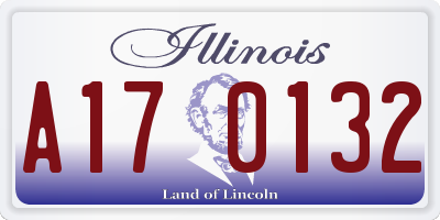 IL license plate A170132
