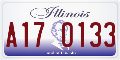 IL license plate A170133