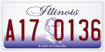 IL license plate A170136