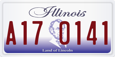 IL license plate A170141