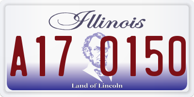 IL license plate A170150