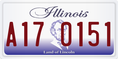 IL license plate A170151