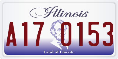 IL license plate A170153