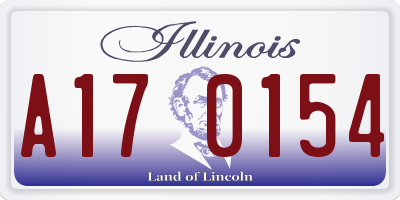 IL license plate A170154