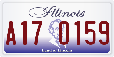 IL license plate A170159