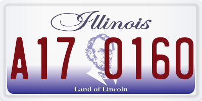 IL license plate A170160