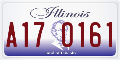 IL license plate A170161