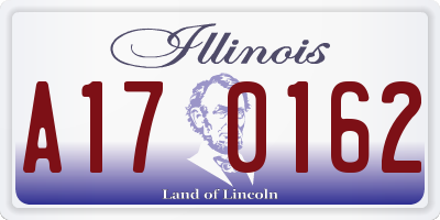 IL license plate A170162