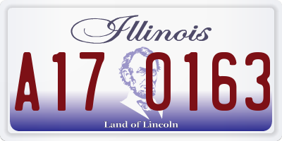 IL license plate A170163