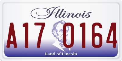 IL license plate A170164