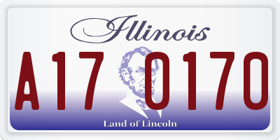 IL license plate A170170