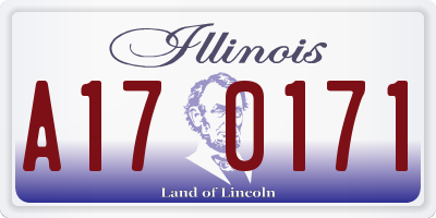 IL license plate A170171