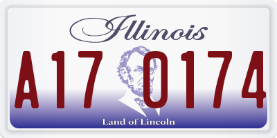 IL license plate A170174