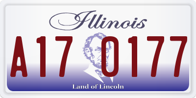 IL license plate A170177