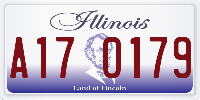 IL license plate A170179