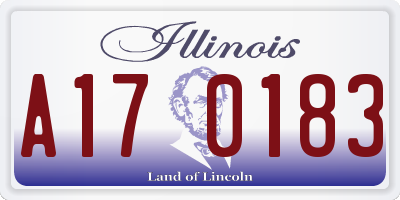 IL license plate A170183