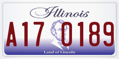 IL license plate A170189
