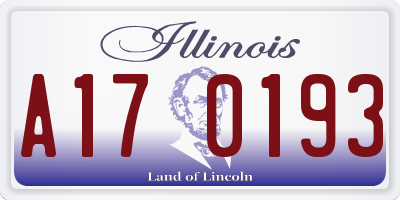 IL license plate A170193