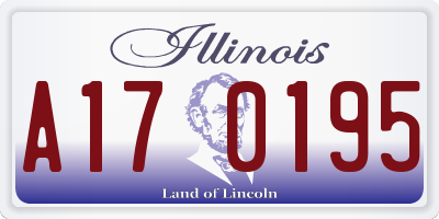 IL license plate A170195