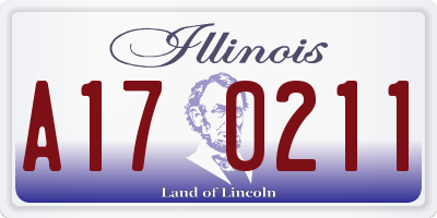 IL license plate A170211