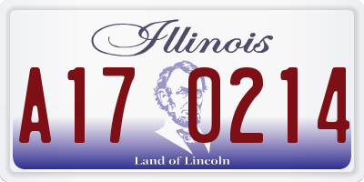IL license plate A170214