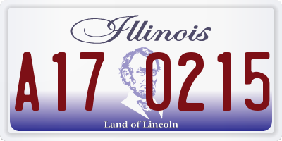 IL license plate A170215