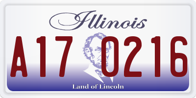 IL license plate A170216