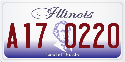IL license plate A170220