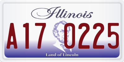 IL license plate A170225
