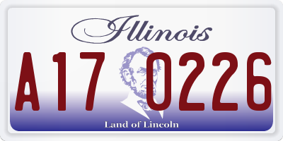 IL license plate A170226