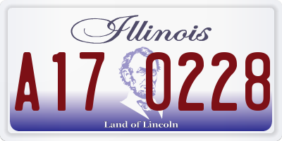 IL license plate A170228