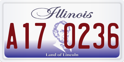 IL license plate A170236