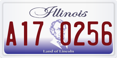 IL license plate A170256